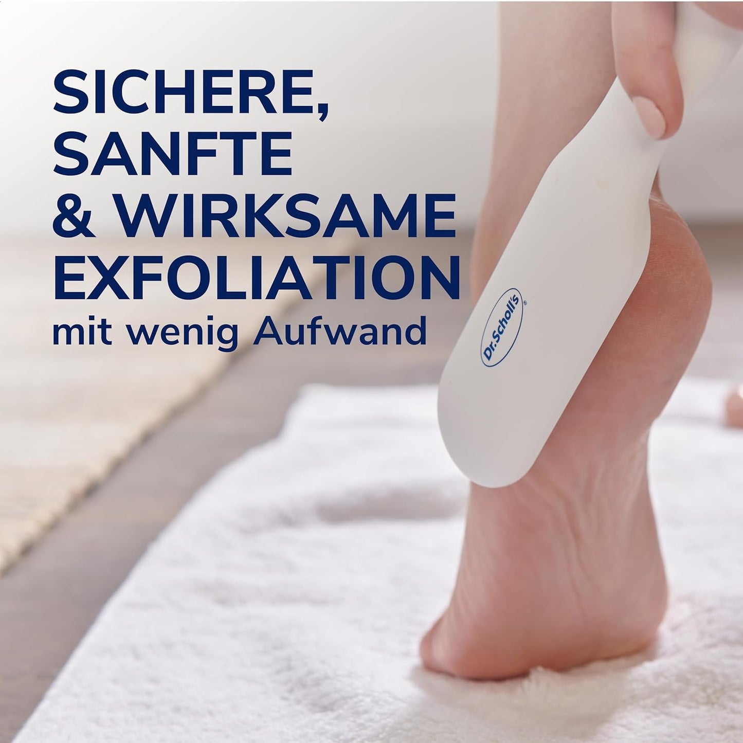 Scholl Nano Glas Fussfeile Und Hornhautentferner - Komfortable, Sanfte Entfernung Von Harter Haut Und Hornhaut