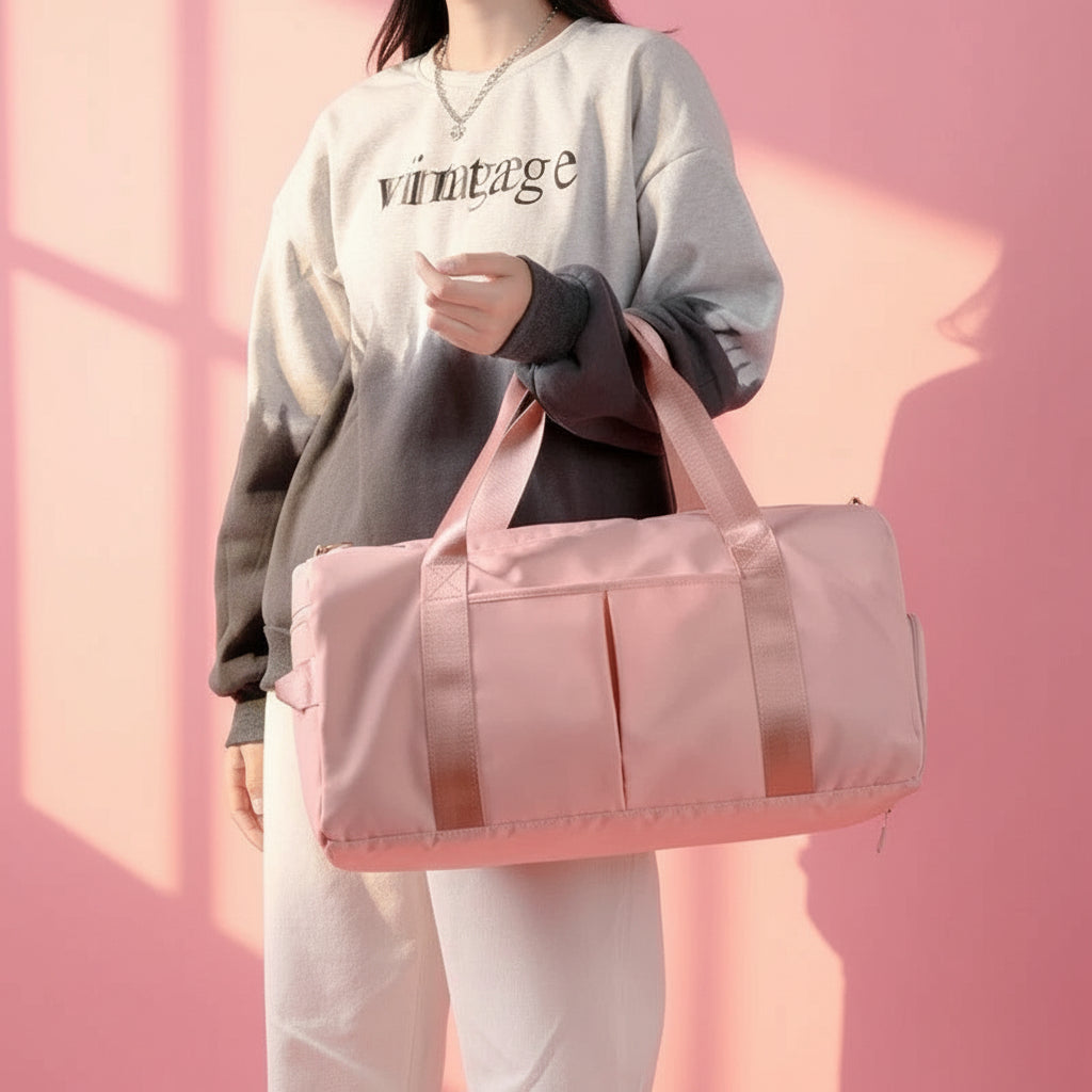 Waterproof Fitness Sports Travel Duffel Bag - Versatile Weekender for Men and Women