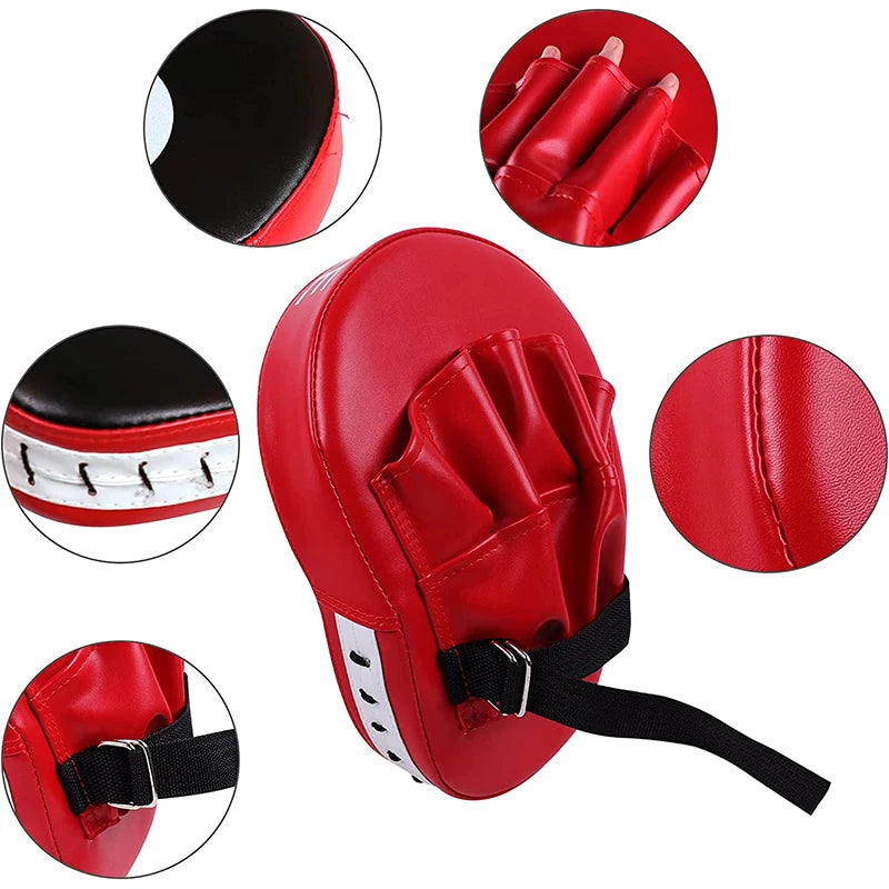 1/2Pc Curved Boxing Bag Taekwondo Muay Thai Karate Adults Kids PU Training Paws Pads Boxing Equipment Focus Punching Bags