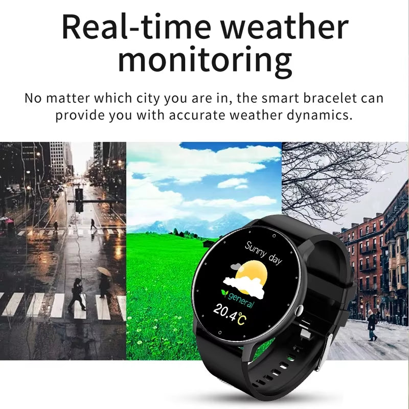 2025 Smart Watch Women Men Lady Gift Sport Fitness Watches Heart Rate Monitor Waterproof Smartwatch for Xiaomi Android IOS